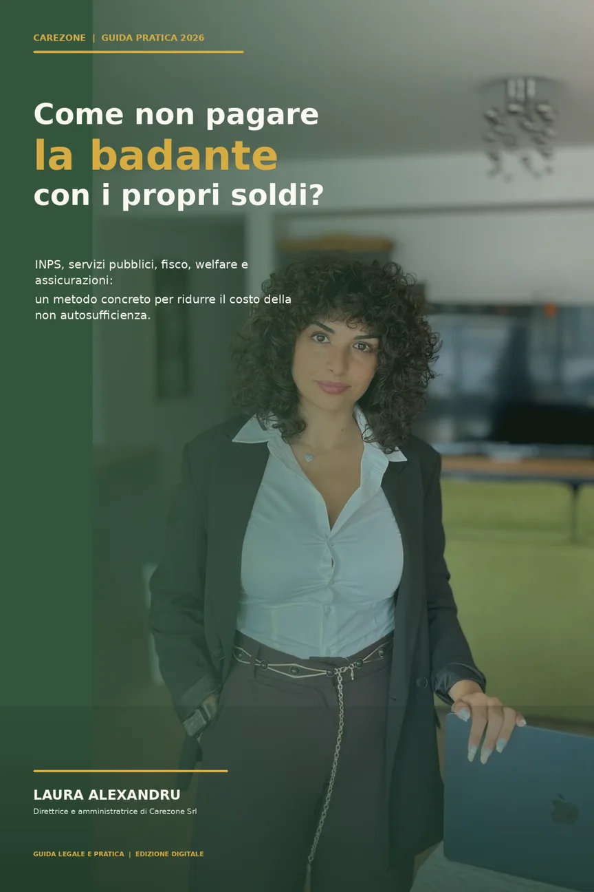 Copertina della guida Come non pagare la badante con i propri soldi?